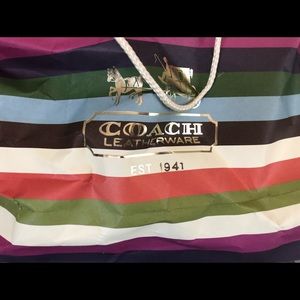 Coach PullString Rainbow Candy Handbag